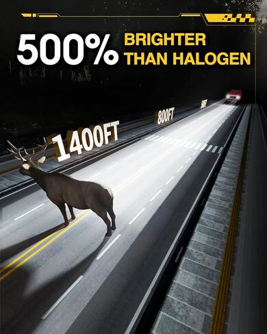 9005/HB3 Fog Light Bulbs, 2025 Updated600% 16000LM Brighter 9005 Light For 6000K Cool White with Fan, Plug-N-Play, Pack of 2 in Kuwait