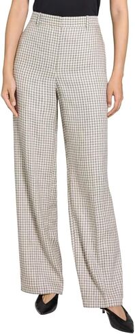 Theory Women's Linear Check Classic Trouser in Saudi Arabia