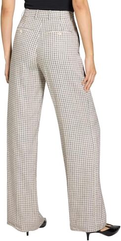 Theory Women's Linear Check Classic Trouser in Saudi Arabia