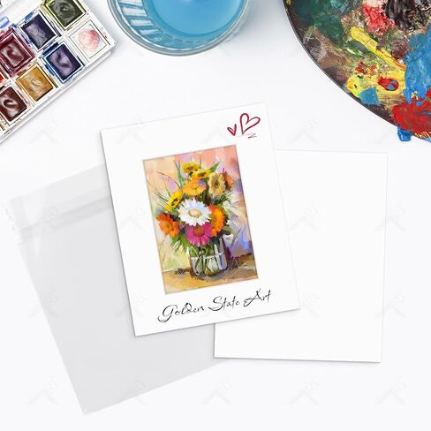Golden State Art 10 Pack White 18x24 Mats for 12x18 Photo+Backing+Bag in Kuwait