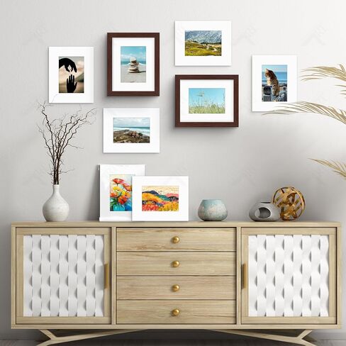 Golden State Art 10 Pack White 18x24 Mats for 12x18 Photo+Backing+Bag in Kuwait