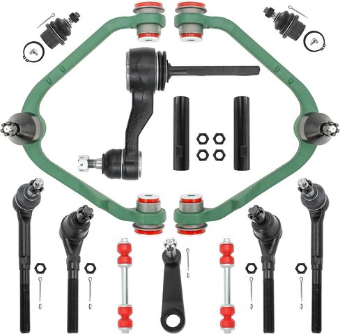 4WD Front End 14pc Suspension Kit for 1997-2002 Ford Expedition,1997-2003 F150,1997-1999 F250, 1998-2002 Lincoln Navigator,Tie Rod Ends Pitman Arm Idler Arm Sway Bar Links Control Arms（14PC) in Kuwait