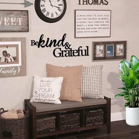 AHYS Positive Affirmations Wall Decor - Be Positive & Stay Humble Metal Sign Inspirational Wall Decor Black Rustic Motivational Wall Decor for Home Office Wall Decorations in Saudi Arabia