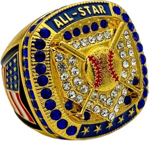 Discount Sports Rings All-Star Ring/Season Award/Team Awards/Assorted Colors/Premium Softball Baseball Ring in Kuwait