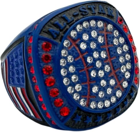 Discount Sports Rings All-Star Ring/Season Award/Team Awards/Assorted Colors/Premium Softball Baseball Ring in Kuwait