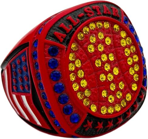 Discount Sports Rings All-Star Ring/Season Award/Team Awards/Assorted Colors/Premium Softball Baseball Ring in Kuwait
