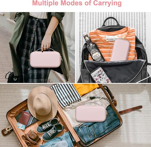حالة حمل Canboc لأجهزة الاستنشاق في الربو ، فاصل محمول للأطفال والبالغين ، أقنعة الوجه ، غرفة الفضاء ، حالة فاصل مستنشق مع الطب الجيب الشبكي وغيرها من الأساسيات ، الوردي (الحالة فقط) in Kuwait