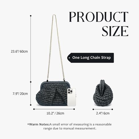 Straw Clutch Purse for Women, Cloud Dumpling Pouch, Straw Crossbody Shoulder Handbag, Summer Beach Woven Bag 2025 in Saudi Arabia