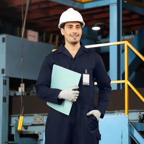 NY Threads Men’s Twill Long Sleeve Coverall Slim Fit Utility Work Wear in Saudi Arabia