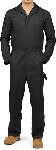NY Threads Men’s Twill Long Sleeve Coverall Slim Fit Utility Work Wear in Saudi Arabia