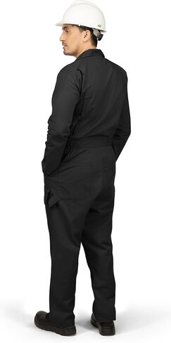 NY Threads Men’s Twill Long Sleeve Coverall Slim Fit Utility Work Wear in Saudi Arabia