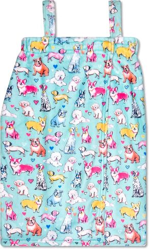 iScream Big Girls 'Silky Soft Spa Wrap for Home ، Travel ، Summer Camp - Furry Friends Collection in Saudi Arabia