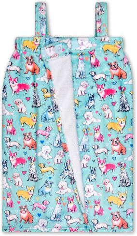iScream Big Girls 'Silky Soft Spa Wrap for Home ، Travel ، Summer Camp - Furry Friends Collection in Saudi Arabia