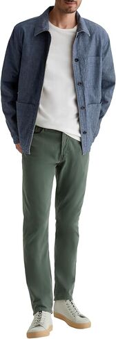 AG Adriano Goldschmied Men's Everett Slim Straight Sueded Sateen Pant in Saudi Arabia