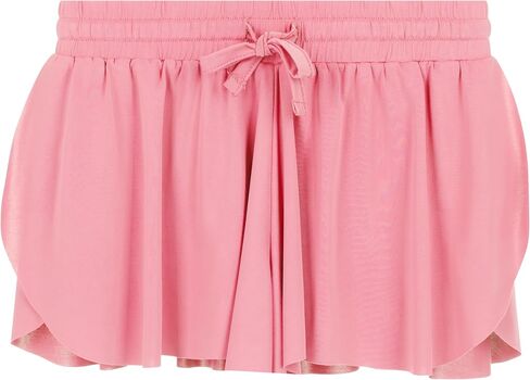 Girls 4 Pack Butterfly Shorts Lightweight Flowing Athletic Shorts with Elastic Waist Drawstring Sizes 4-16 in Saudi Arabia