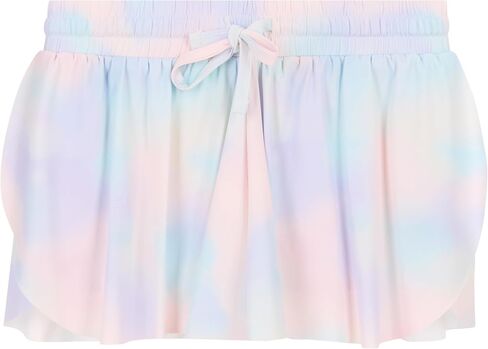 Girls 4 Pack Butterfly Shorts Lightweight Flowing Athletic Shorts with Elastic Waist Drawstring Sizes 4-16 in Saudi Arabia