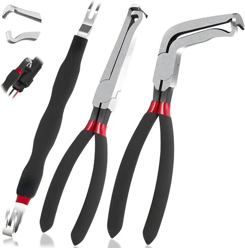 Electrical Disconnect Pliers 37960, 37980, Electrical Connector Separator 13120, 8in Automotive Tools Electrical Connector Pliers, Automotive Tools for Push Tab Style Plugs (3-Piece Set) in Saudi Arabia