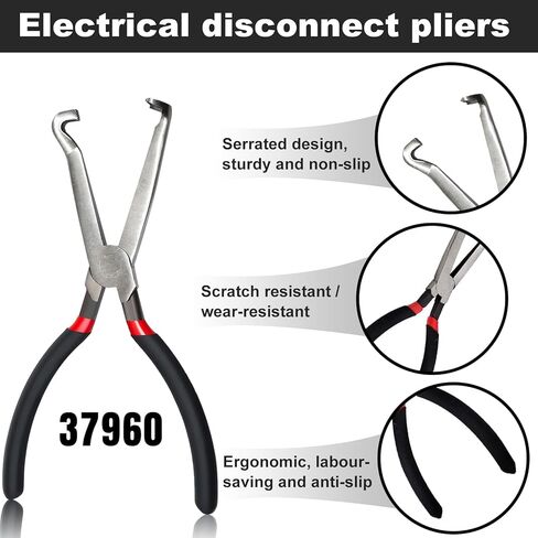 Electrical Disconnect Pliers 37960, 37980, Electrical Connector Separator 13120, 8in Automotive Tools Electrical Connector Pliers, Automotive Tools for Push Tab Style Plugs (3-Piece Set) in Saudi Arabia
