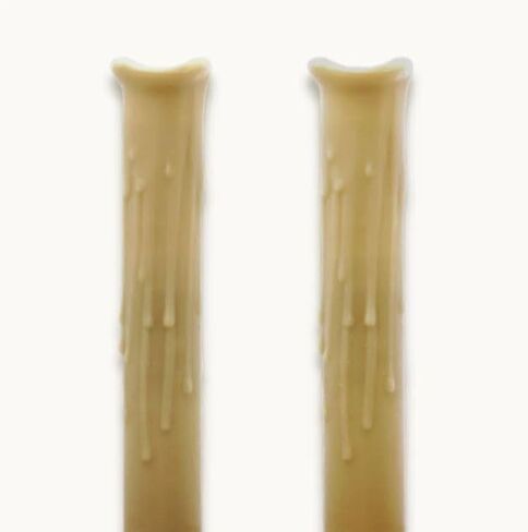 The Electric Company Premium Silicone Candle Sleeves | Unbreakable, Washable, Trim to Custom Length | Candelabra Bulb Covers for Elegant Lighting | Box of 2 (Ivory) in Saudi Arabia