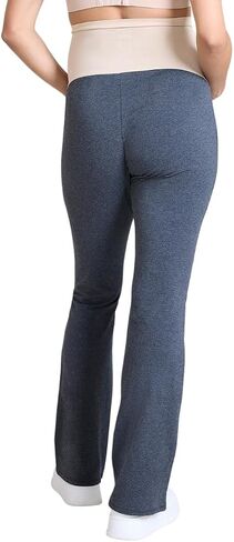 Motherhood Maternity Women's Essential Full Length Secret Fit Over The Belly Flare Pregnancy Yoga Pants in Saudi Arabia
