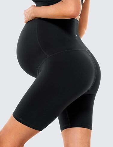 BAYDI Clouduxi Maternity Shorts Over The Belly-6" Pregnancy Biker Shorts Women Workout Yoga Pants in Kuwait