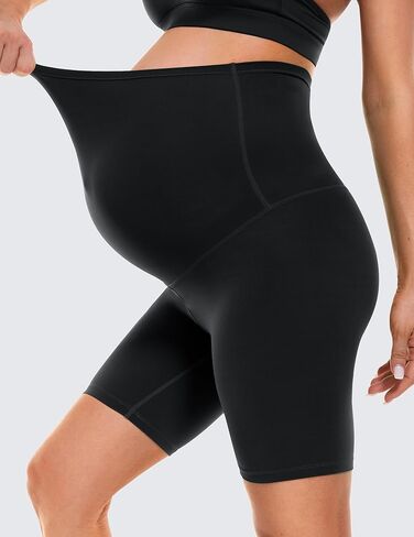 BAYDI Clouduxi Maternity Shorts Over The Belly-6" Pregnancy Biker Shorts Women Workout Yoga Pants in Kuwait