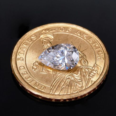 Moissanite Loose Stones Pear Cut Gemstones White D Color VVS1 Clarity Excellent Cut for Engagement Ring Pendant Necklace Jewelry Making with Certificate in Saudi Arabia