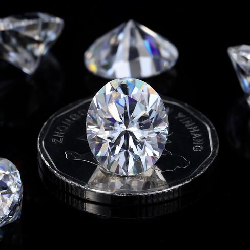 Moissanite Loose Stones Oval Cut Gemstones White D Color VVS1 Clarity Excellent Cut for Engagement Ring Pendant Necklace Jewelry Making with Certificate in Saudi Arabia
