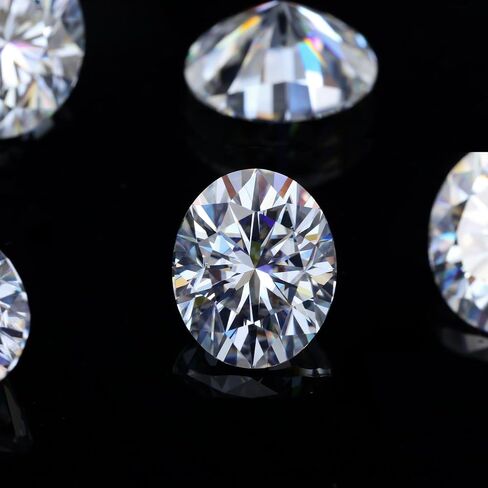 Moissanite Loose Stones Oval Cut Gemstones White D Color VVS1 Clarity Excellent Cut for Engagement Ring Pendant Necklace Jewelry Making with Certificate in Saudi Arabia