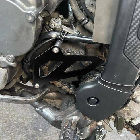 واقي حراسة سلسلة ضرس الواجهة الأمامية متوافق مع S.Uzuki DRZ400S DRZ400E DRZ400SM 2000-2022 2023 2024 | DRZ DR-Z 400SM 400S 400E DRZ400 ملحقات (أسود) in Kuwait