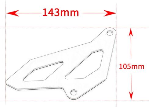 واقي حراسة سلسلة ضرس الواجهة الأمامية متوافق مع S.Uzuki DRZ400S DRZ400E DRZ400SM 2000-2022 2023 2024 | DRZ DR-Z 400SM 400S 400E DRZ400 ملحقات (أسود) in Kuwait