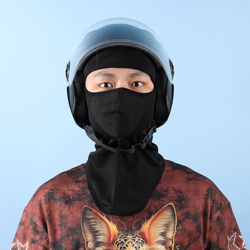 Face Mask Helmet-Friendly Balaclava, UV Protection Dustproof Windproof Full Face Cover for Men Women Outdoors, Cycling&Hiking in Kuwait