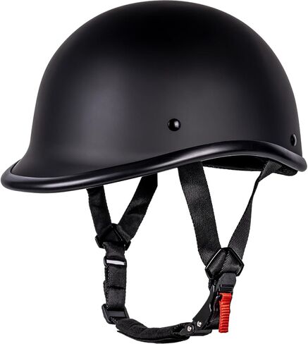 Motorcycle Helmet Half Shell Hawk Style Helmets Compact Lightweight Open Face for Motorcycle Street Bike Cruiser Moped - DOT Approved (Matte Black,M) in Saudi Arabia