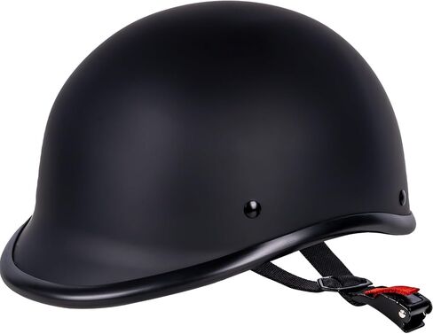 Motorcycle Helmet Half Shell Hawk Style Helmets Compact Lightweight Open Face for Motorcycle Street Bike Cruiser Moped - DOT Approved (Matte Black,M) in Saudi Arabia