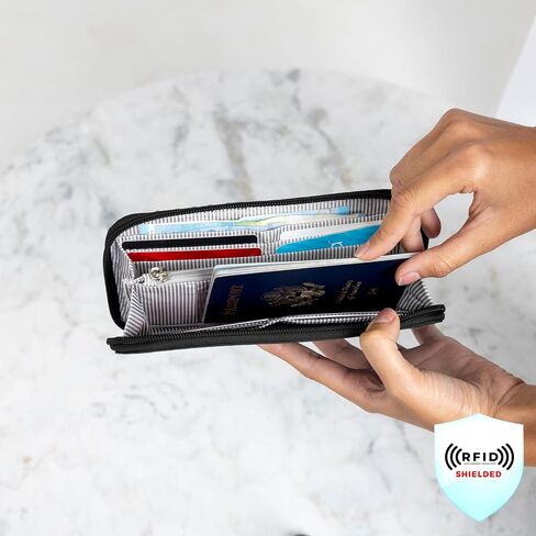 Travelon RFID Blocking Single Zip Wallet in Saudi Arabia