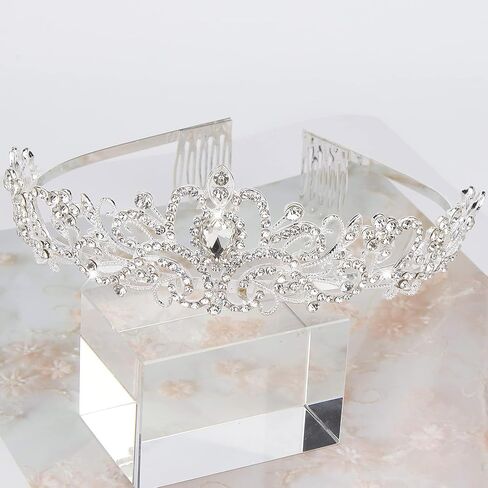 CIEHER Crystal Crown + Bride To Be Sash + Veil Set, Bachelorette Party Decorations in Saudi Arabia