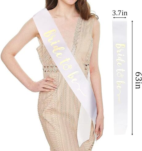 CIEHER Crystal Crown + Bride To Be Sash + Veil Set, Bachelorette Party Decorations in Saudi Arabia