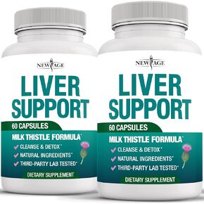 Liver Cleanse Detox & Repair - Milk Thistle Supplement - Liver Support with Choline, Artichoke Extract, Chicory & Dandelion Root Supplement - Milk Thistle Liver Detox & Liver Cleanse - 120 Count