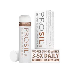 ProSil Elite Carry with SPF 15 – Patented Scar Treatment in a Portable Keychain – Smooth Glide-On, Professional-Grade Silicone Scar Stick - Mess-Free, Travel-Friendly & Lightweight – Rose Gold Sleeve