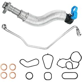 Turbo Turbocharger Oil Feed Line &Turbo Oil Return Line Oil Filter Housing Gasket Seals set for 2007-2016 Mini Cooper R56 R55-R60 Countryman R61 Paceman OE#11658617069 11657534455 11657534454