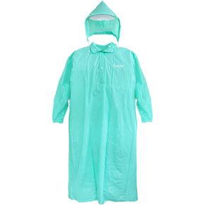 Waterproof PVC Raincoat with Hidden Hood – Unisex, Loose-Fit, Windproof & Rain-Resistant, One-Size, Reusable