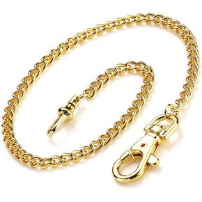 BOSHIYA Pocket Watch Chain Gold/Silver Vintage Metal Alloy Albert Vest Lobster Clasps Chain Link
