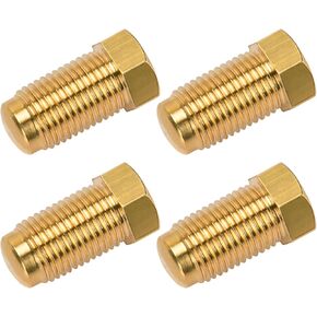 Brake Line Plugs for Dune Buggy, 10mm 1.0 Bubble Flare, Threaded Hole Metric Brake Line Plugs Used to Block Unwanted M10 x 1.0 Brake Master Cylinder Line Ports, Pack of 4