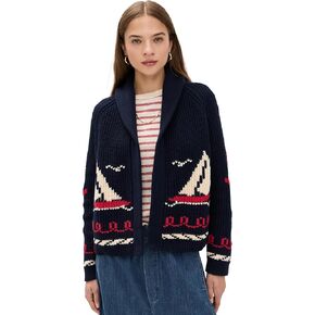 THE GREAT. Women's The Sailboat Lodge Cardigan