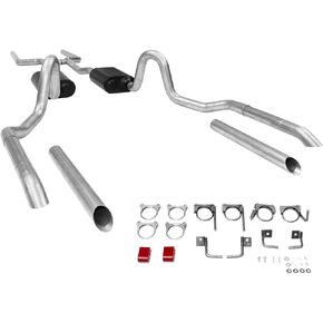 Flowmaster 17119 American Thunder Crossmember-Back Exhaust Kit 2.5 Inch Aluminized Steel Compatible with 1964-1972 GM A-Body with V8 engines
