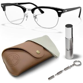 نظارات Ray -Ban RB5154 مربعة مع حزمة طقم النظارات - النظارات مع منصات الأنف القابلة للتعديل - إطار نظارات المصمم للمرأة مع عدسات واضحة