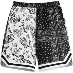 Soly Hux Boy's Summer Boho Paisley Print High Cherced Shorts