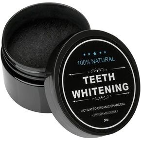 Teeth Whitening Charcoal Powder, Teeth Whitener Powder Oral Care Sets Natural Coconut, No Hurt on Enamel or Gum (1)