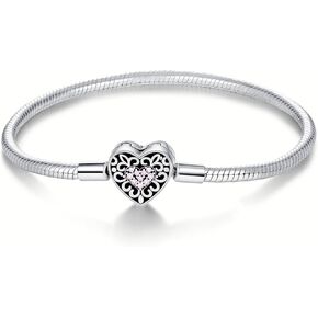 925 Sterling Silver Charm Bracelet for Pandora Charms Lucky