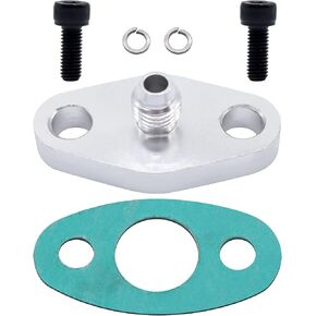 4AN T3 T3/T4 T04 Fitting Turbo Oil Feed Flange Adapter With Gasket Kit